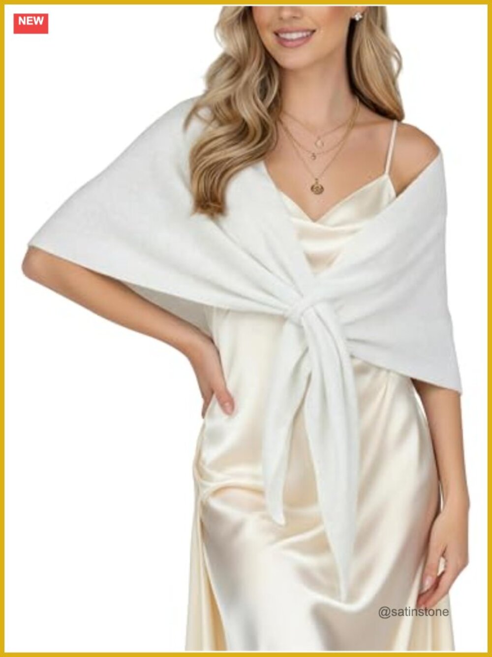 Wool Blend Knit Shawl Wrap Lightweight Triangle Scarf Women's